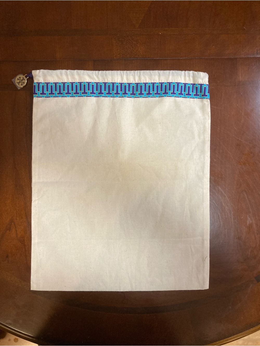 Tory Burch Cream Colored Drawstring Dust Bag NWOT - Picture 3 of 6